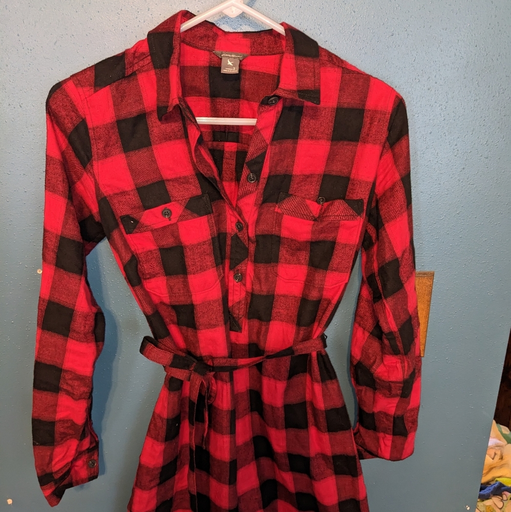Eddie Bauer Northwoods plaid dress